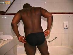 Chica, Verga grande, Negro, Rubia, Mamada, Ébano, Interracial, Ducha