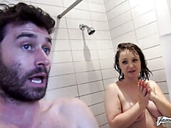 Grosser arsch, Grosse titten, Braunhaarige, Hundestellung