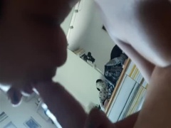Sperma im mund, Aufs gesicht abspritzen, Behaart, Milf, Pov, Rotschopf, Schwestern, Spanisch