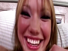 Maya Hills' blonde allure captivates with intense, passionate play