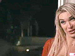 Hot tranny Aubrey Kate rectal humps a man