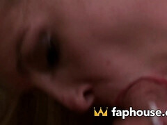 Enthousiasteling, Lieveling, Blond, Rondborstig, Sperma shot, Hardcore, Hakken, Kut duiken