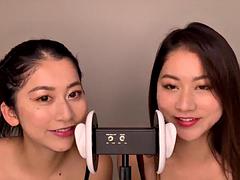 素人, アジア人, 美女, フェティッシュ, 日本人, なめる, 双子