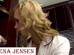Jelena Jensen & Tanya Tate Performing Girl-on-girl Sequences In A Rubdown Bedroom!
