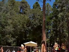 playboy babes play in the pool and later in the shower