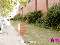 hot tattooed girl fucks hard with a fake influencer - Latina