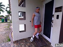 デカパイ, ぽちゃ, チン, バック, 巨大, デカチンの, 自然山雀, オマンコ