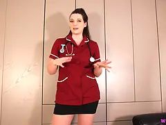 Gorgeous Nurse Ivy Shares Her Hand To A Throbbing Boner