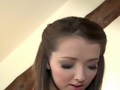 18, 美女, デカチン, フェラチオ, 巨乳な, イく瞬間, イマラチオ, 自家製