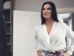 デカパイ, フェラチオ, 茶髪の, Hd, ヒール, キッチン, 馬乗り, ストッキング