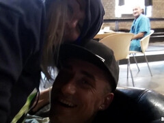 Enthousiasteling, Blond, Stel, Europees, Vriendin, Openbaar