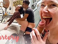 Amateur, Gros cul, Sucer une bite, Couple, Petite amie, Hard, Orgasme, Pov