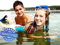 Strand, Grosser arsch, Grosser schwanz, Blasen, Natürlichen titten, Im freien, Jungendliche (18+), Titten