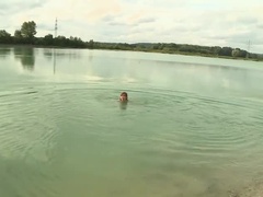 デカチン, フェラチオ, 茶髪の, 口内発射, ドイツ人, Hd, アウトドア