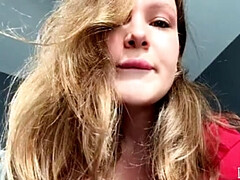 ImMayBee Spits and Takes Anal Deal in POV - Big Ass Teen Fingering and Cumshot