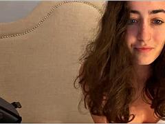 Leie, Braunhaarige, Füsse, Fetisch, Masturbation, Solo, Ablutschen