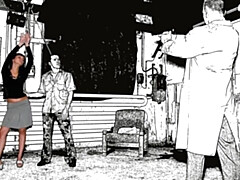 18, お尻, 茶髪の, キス, なめる, オマンコ, ガリガリ, オッパイの
