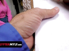 Calvin Brings The Back Office When He Suspects She Shoplifted Hair Dye - Shoplyfter MYLF - Milf