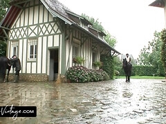 美女, ブロンド, 巨乳な, バック, 指いじり, 淫乱熟女, 自然山雀, ヴィンテージ