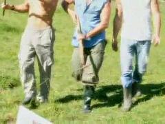 In den arsch, Doppelpenetration, Gruppensex, Gruppe, Im freien, Öffentlich