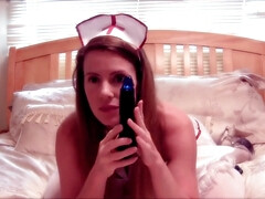 Grosse titten, Braunhaarige, Dildo, Hd, Masturbation, Milf, Krankenschwester, Strümpfe