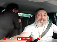 素人, アナル, フェラチオ, ブラジル, 車, 自家製, ラティーナ, 自然山雀