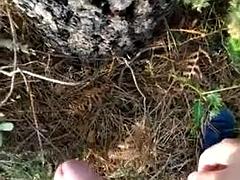 Francés, Gay, Pajear, Masturbación, Al aire libre, Público