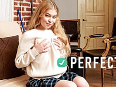 18 jahre, Leie, Frau, Fingern, Orgasmus, Muschi, Solo, Titten