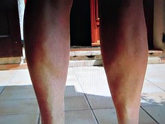 Enthousiasteling, Europees, Voeten, Fetisj, Voeten fetish, Hakken, Buiten, Onder de rok