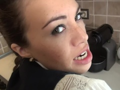 Braunhaarige, Bekleidet, Puppe, Hardcore, Reif, Zierlich, Pov, Jungendliche (18+)