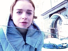 18, フェラチオ, 茶髪の, ズームショット, お金, ハメ撮り, ロシア人, ティーン