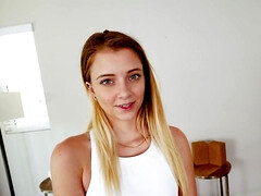 Blonde, Tir de sperme, Hd, Seins naturels, Petite femme, Pov, Chatte, Nénés