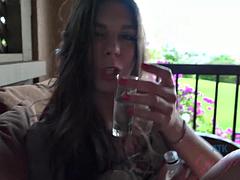 Amateur, Chica, Morena, Penetracion con dedos, Novia, Masturbación, Pov, Tetas