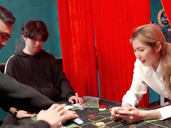 アジア人, 中国人, ゲーム, パンティ, オマンコ, ストッキング, オッパイの, ユニフォーム