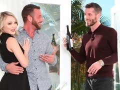 Anaal, Gevangen, Sperma in mond, Sperma shot, Handbeurt, Man man vrouw, Tiener, Trio