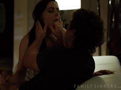 フェラチオ, 茶髪の, 浮気者, 足, ヒール, なめる, オマンコ, オッパイの