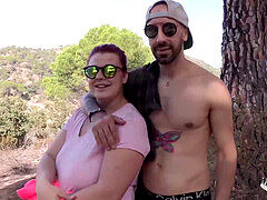 素人, ぽっちゃり, ぽちゃ, カップル, ヨーロピアン, 現実, スペイン人, 三人