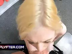 Blonde, Sucer une bite, Gorge profonde, Queue, Domination, Hd, Pov, Adolescente