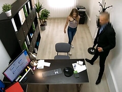 Tussi, Europäisch, Hd, Lecken, Geld, Büro, Jungendliche (18+), Eng