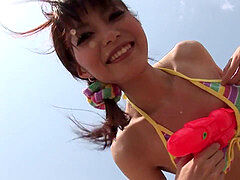 Brunette brune, Poilue, Japonaise, Masturbation, Culottes ou slips, Réalité, Solo, Jouets