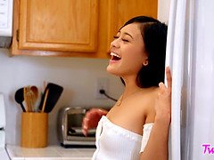 素人, 指いじり, Hd, キッチン, なめる, オナニー, 赤毛, ティーン