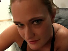Chica, Mamada, Británico, Morena, Corridas faciales, Pajear, Sexo duro, Pov