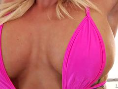 Anal, Tetas grandes, Rubia, Gimnasio, Lesbiana, Tetas, Juguetes