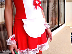 Lul, Vrijster, Shemale, Roken, Tieten likken, Speelgoed