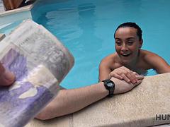 Morena, Corridas faciales, Familia, Hd, Piscina, Atada