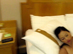 アジア人, 茶髪の, 中出し, 淫乱熟女, タイ, オッパイの