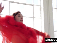 Grosse titten, Flexibel, Lingerie, Natürlichen titten, Zierlich, Rotschopf, Dürr, Solo