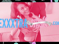 デカチン, デカパイ, フェラチオ, 茶髪の, 淫乱熟女, 叫ぶ, ティーン, 三人