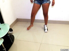 Cul, Gros cul, Blonde, Hard, Fille latino, Chevaucher, Rugueux, Adolescente