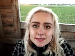 Rubia, Coche, Corridas faciales, Sexo duro, Al aire libre, Pov, Estudiante, Adolescente